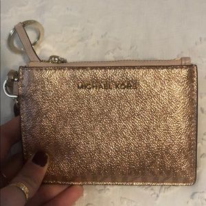 NWOT Rose Gold Michael Kors Wristlet